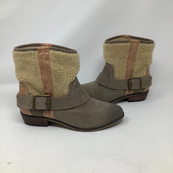 Anthropologie Kelsi Dagger Shearling Tempest boots 8 EUC - Picture 4 of 8